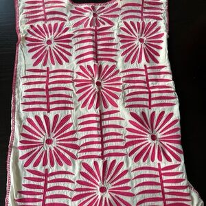 J. Marie Cream Top with Pink Detailing